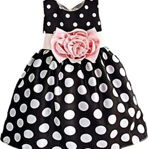Black and white Polka-dot dress